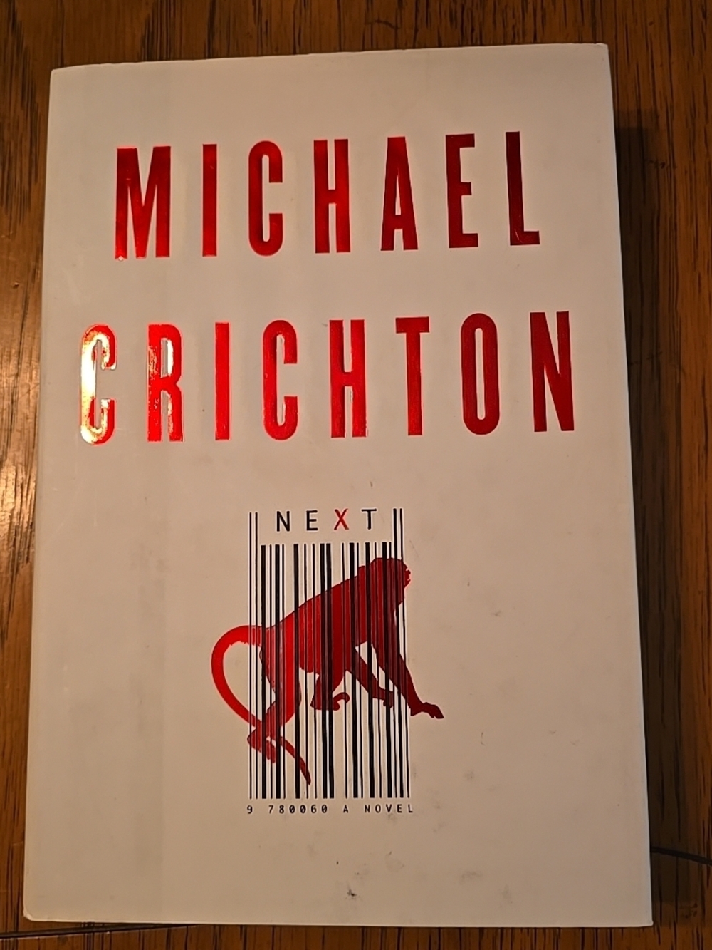 Michael Crichton "Next" Hardcover Book